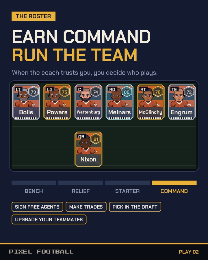 Play 02: earn command