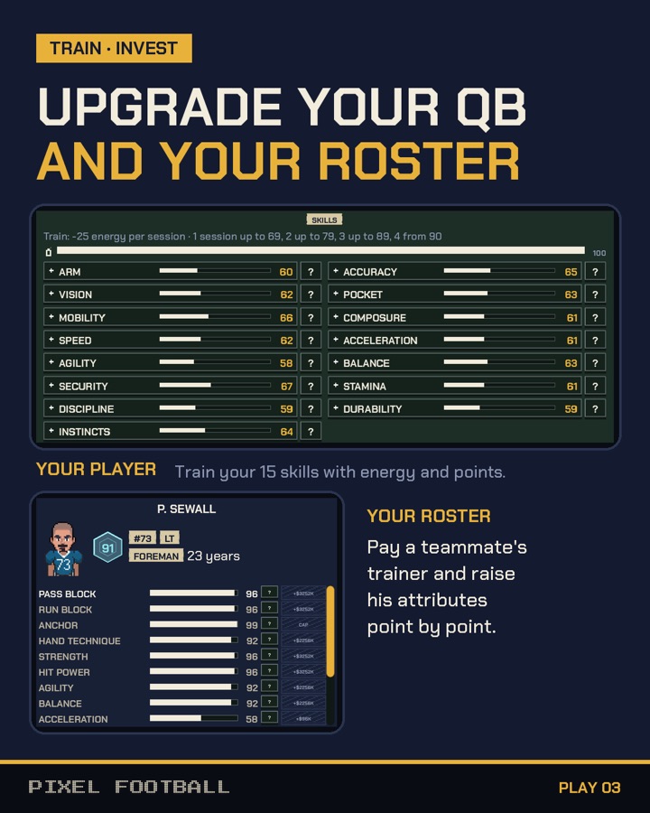 Play 03: upgrade your QB and your roster